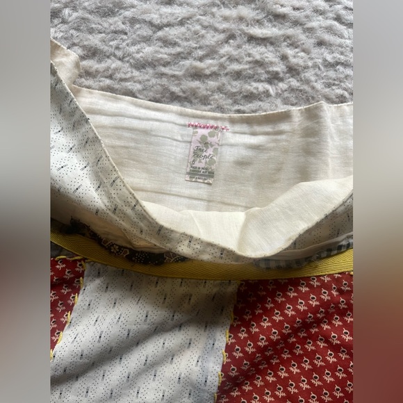 FREE PEOPLE barely worn multi colored skirt - Picture 2 of 2